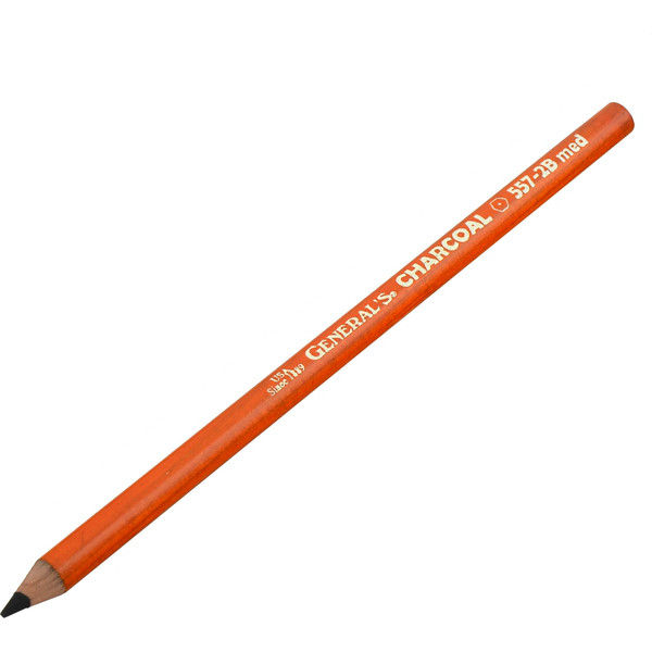 General Pencil チャコールペンシル 557-2B 239008 1セット（24本）（直送品）