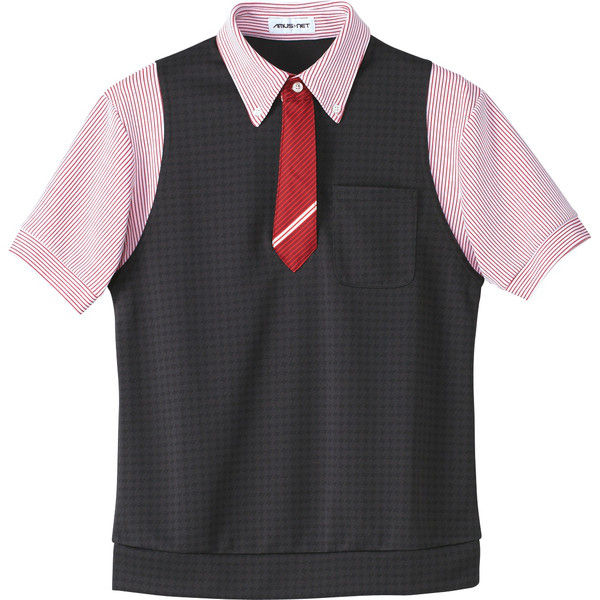 カーシーカシマ ポロシャツ レッド M ASP291（取寄品）