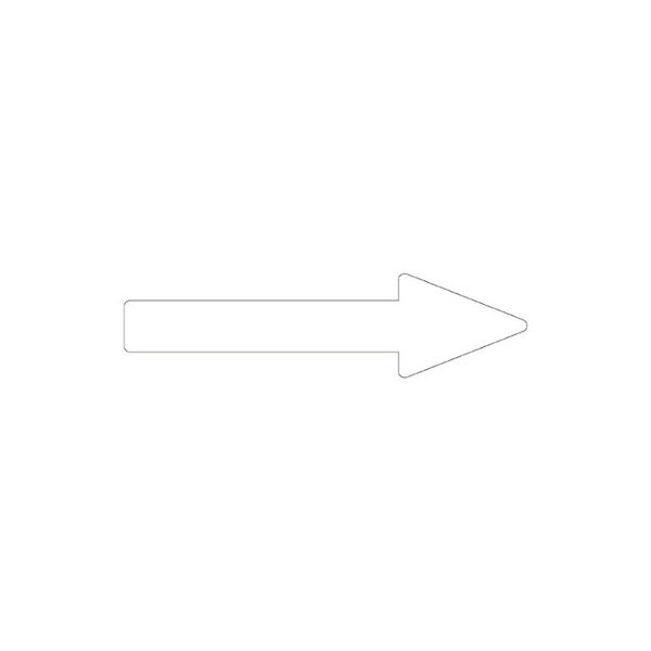 アズワン 配管識別方向表示ステッカー 「→（白）」 貼矢89 193189 1組（10枚） 61-3408-93（直送品）