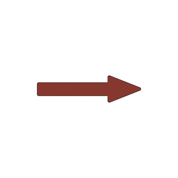 アズワン 配管識別方向表示ステッカー 「→（暗い赤）」 貼矢48 193448 1組（10枚） 61-3409-18（直送品）