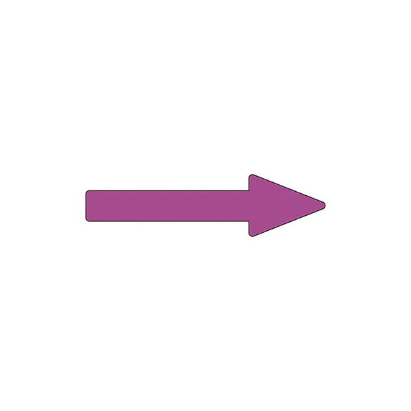 日本緑十字社 配管識別方向表示ステッカー 「→(赤紫)」 貼矢76 193476 1組(10枚) 61-3409-25（直送品）