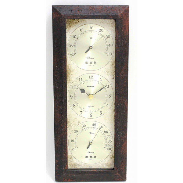 アンティコ温・湿クロック アイアン AN-4792 エンペックス気象計（直送品）