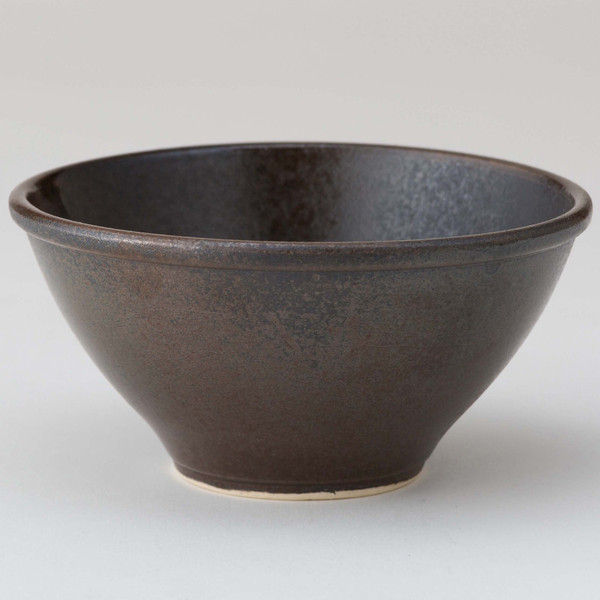 西海陶器 ido碗 侘黒 18180 2個（直送品）