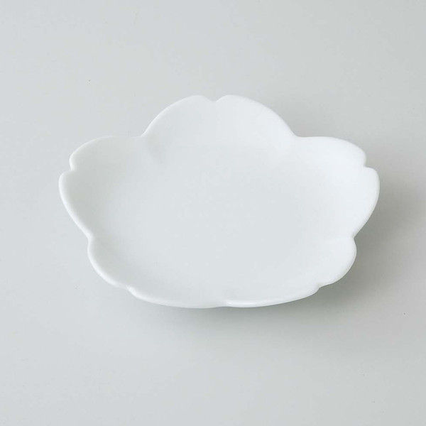 西海陶器 白 桜型取皿 72820 10個（直送品）