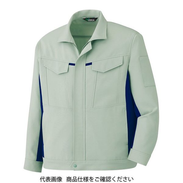 ミドリ安全 作業服 秋冬 長袖 ジャンパー G696 上 ライトグリーン L 3111193905 1点（直送品）