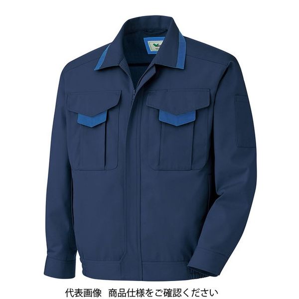 ミドリ安全 作業服 春夏 長袖 ブルゾン GS2677 上 ネイビー L