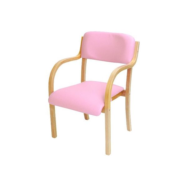 ネットフォース ダイニングチェア 介護用椅子 シエル 組立品 ピンク 介護施設 福祉用 ETV-3-S4-AW 1セット（4脚入）（直送品）