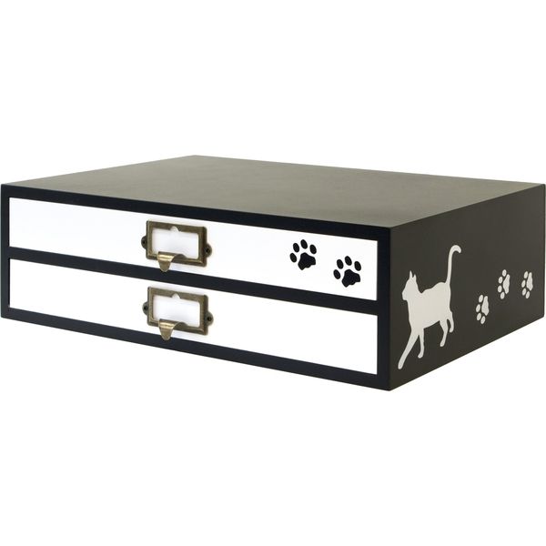 宮武製作所 猫のミニFAX台 幅350×奥行260×高さ110mm FX-05C 1台