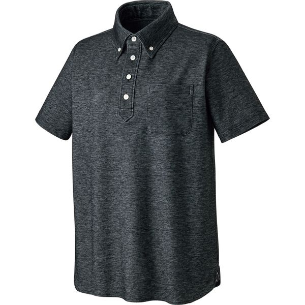KAZEN 杢ニットシャツ APK239-05-4L（直送品）