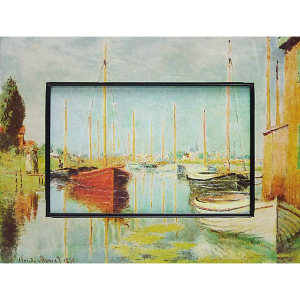 額装絵画 ビッグアート モネ「庭園のアーチスト」 名画》ミュージアム シリーズ LLサイズ モネ 「庭園のアーチスト