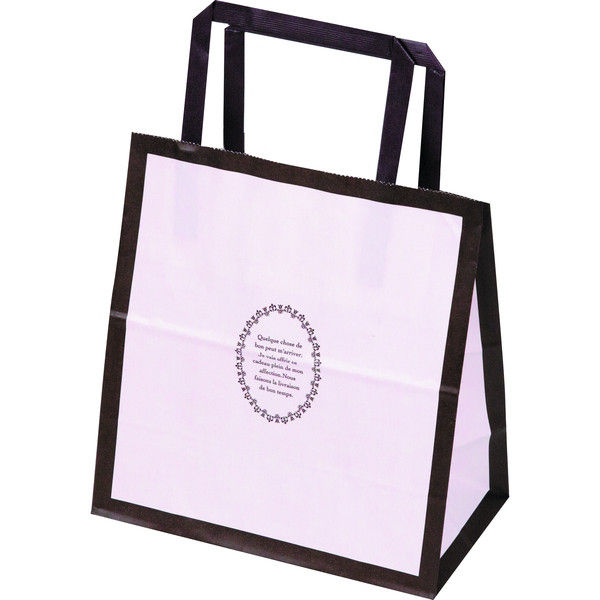 ヤマニパッケージ ペーパーバッグ ルミエール ミニ 20-1580 1ケース（400枚：25枚輪ゴム止め×16）（直送品）