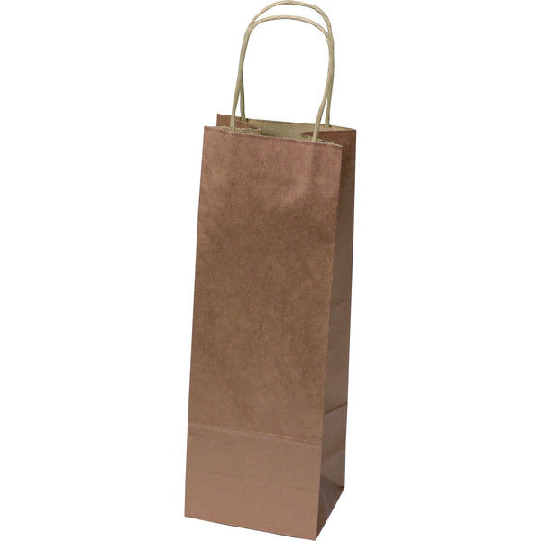 ヤマニパッケージ 紙紐ワインバッグ（銅） K-1466-3 1ケース（200枚：25枚輪ゴム止め×8）（直送品）