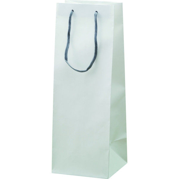 ヤマニパッケージ 一升瓶1本白手提袋 K-307-4 1ケース（100枚：10枚袋入×10）（直送品）