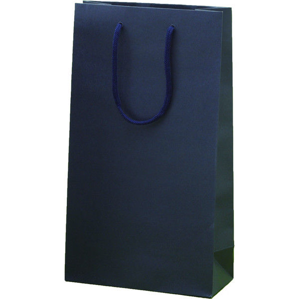 ヤマニパッケージ カラーバック2本入（ネイビー） YW-18 1ケース（100枚：10枚袋入×10）（直送品）