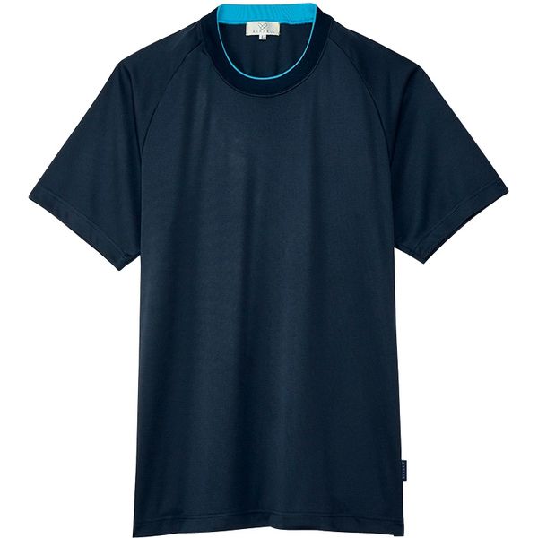 トンボ Tシャツ CR184 ネイビーXブルー SS 1枚（取寄品）