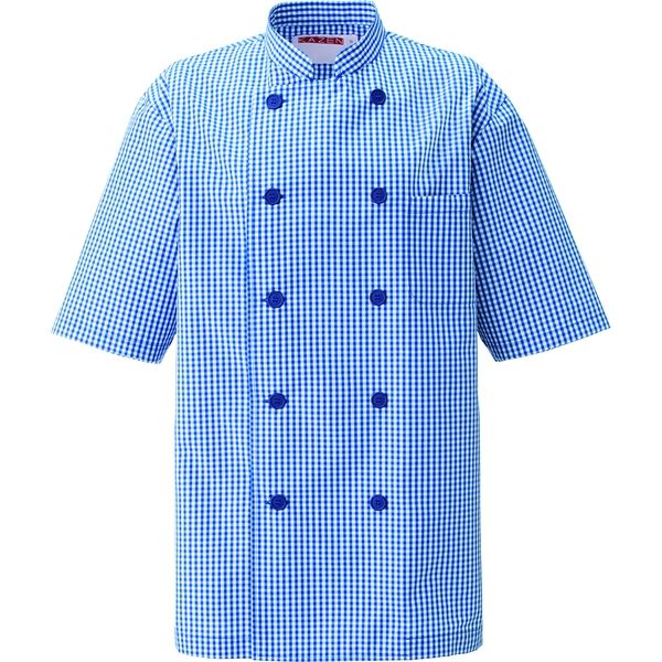 KAZEN コックシャツ ブルー 3L 639-21-3L（直送品）