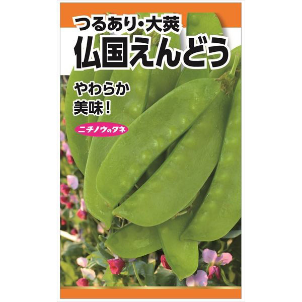 ニチノウのタネ 仏国えんどう（つるあり・大莢） 日本農産種苗 4960599101907 1セット（5袋入）（直送品）