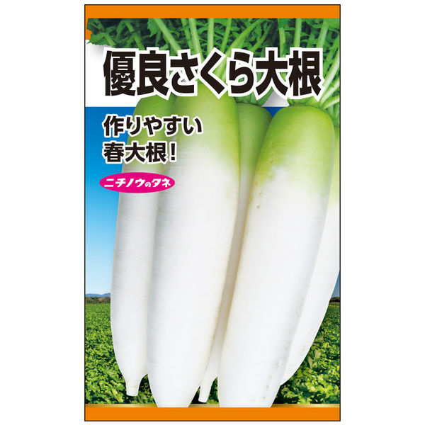 ニチノウのタネ 優良さくら大根（F1耐病・総太） 日本農産種苗 