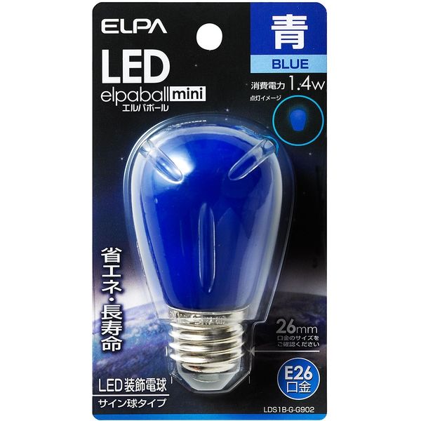 朝日電器 LED電球 サイン E26 LDS1B-G-G902（直送品）