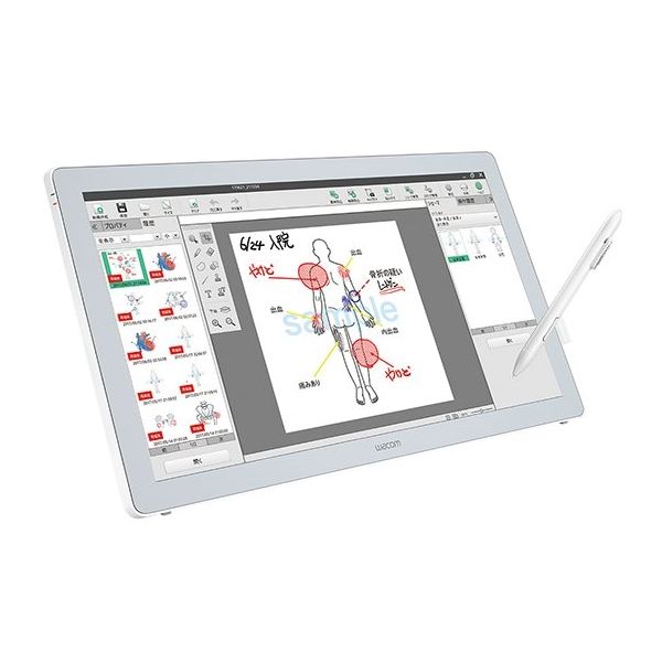 ワコム 液晶ペンタブレット 23.8型・フルHD対応液晶モデル DTK-2451/L0 1個 3-5242-12（直送品）