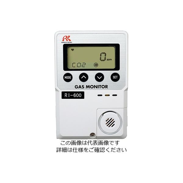 理研計器 CO2モニター 0~5000ppm RI-600-5000 1個 3-8285-02（直送品）