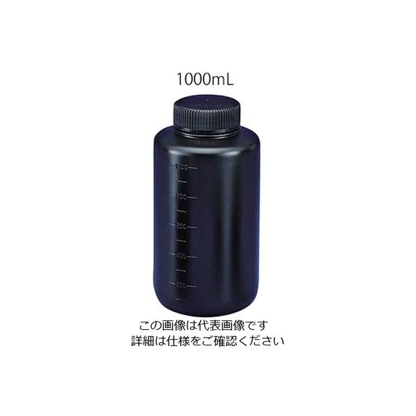 ニッコー・ハンセン フッ素ガスコーティング容器（遮光タイプ） 1000mL JFWB-1000 1本 3-8294-04（直送品）