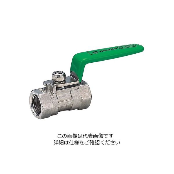 フローバル ステンレスボールバルブ 3/4 V03-06 1個 3-8357-04（直送品）