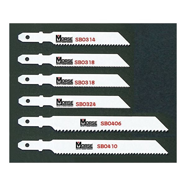 M.K.モールス ジグソーブレード・アソートセット Morse(R) バイメタル・ジグソー・ブレード SB2P 1式(6本)（直送品）