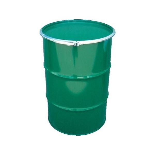 JFEコンテイナー 鋼製ドラム缶 オープンタイプ 外レバー式 100L KD100LSTS 1セット 61-3218-52（直送品）