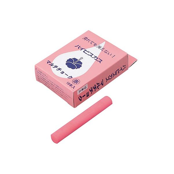 ランドアート ハイビスカス マルチチョーク 赤 62-4862-88 1箱(10本)（直送品）