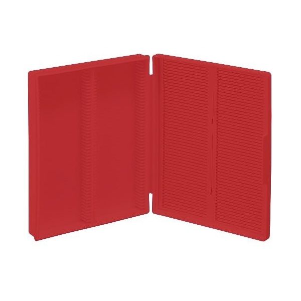 アズワン 顕微鏡スライドボックス 赤 82024-610 1個 3-288-03（直送品）