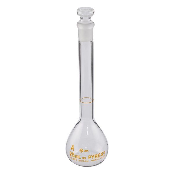 コーニングインターナショナル メスフラスコ(JIS規格) 25mL 5640JIS-25 1個 3-495-04（直送品）