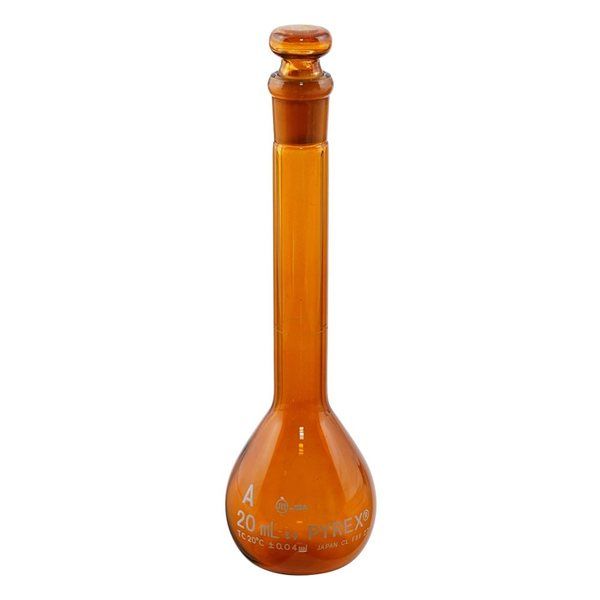 コーニングインターナショナル メスフラスコ(JIS規格) 20mL 55640JIS-20 1個 3-496-03（直送品）