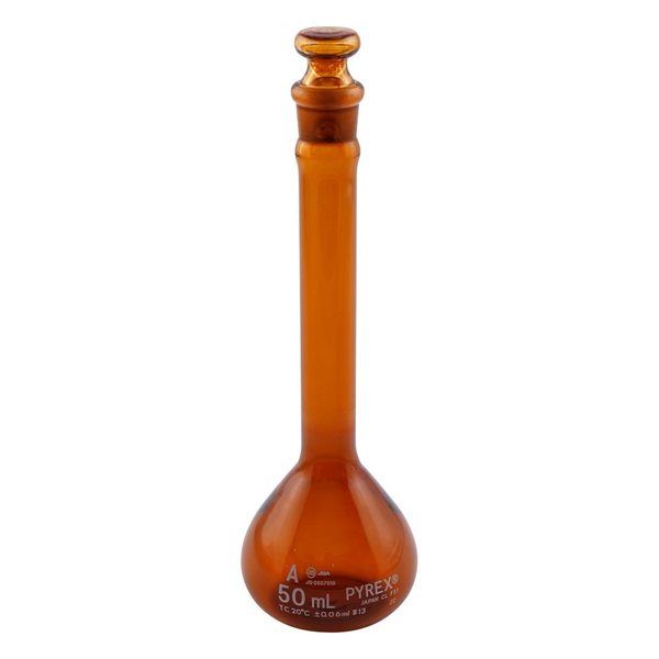 コーニングインターナショナル メスフラスコ(JIS規格) 50mL 55640JIS-50 1個 3-496-05（直送品）