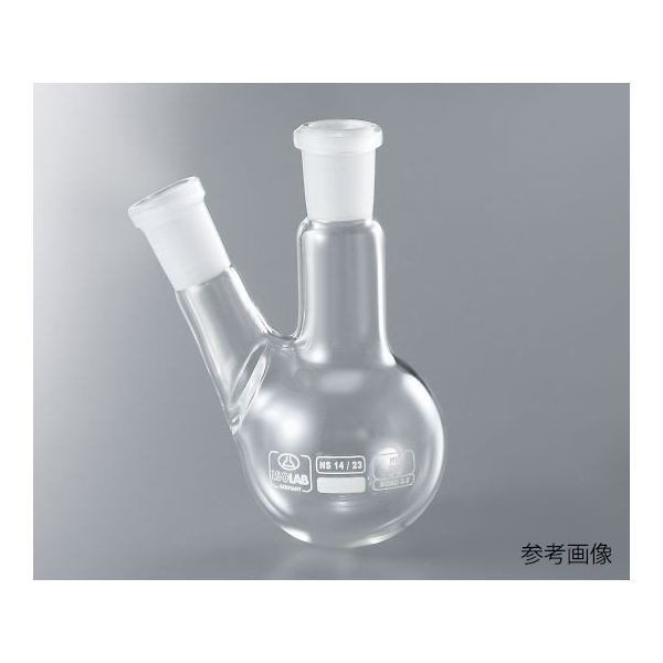 アズワン 二つ口丸フラスコ 100mL 1個 3-8268-02（直送品