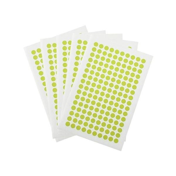 アズワン クライオドット Φ7mmタイプ レモン 160ドット×5シート入 WRPLT-7LE 1袋(800ドット) 3-8722-05（直送品）