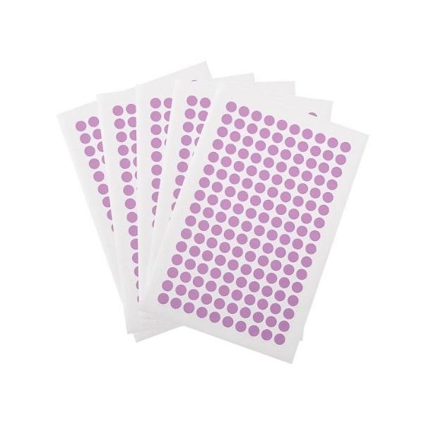 アズワン クライオドット Φ7mmタイプ バイオレット 160ドット×5シート入 WRPLT-7VI 1袋(800ドット)（直送品）