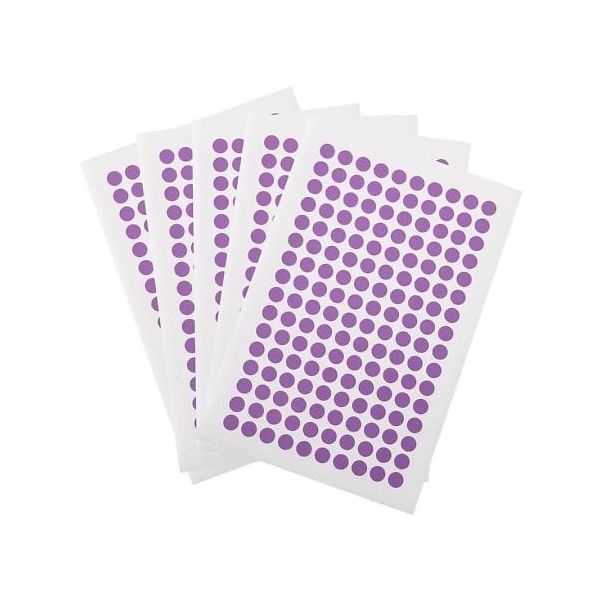 アズワン クライオドット Φ7mmタイプ ラベンダー 160ドット×5シート入 WRPLT-7LA 1袋(800ドット) 3-8722-10（直送品）