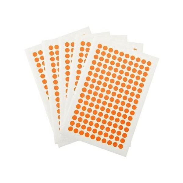 アズワン クライオドット Φ7mmタイプ オレンジ 160ドット×5シート入 WRPLT-7OR 1袋(800ドット) 3-8722-12（直送品）