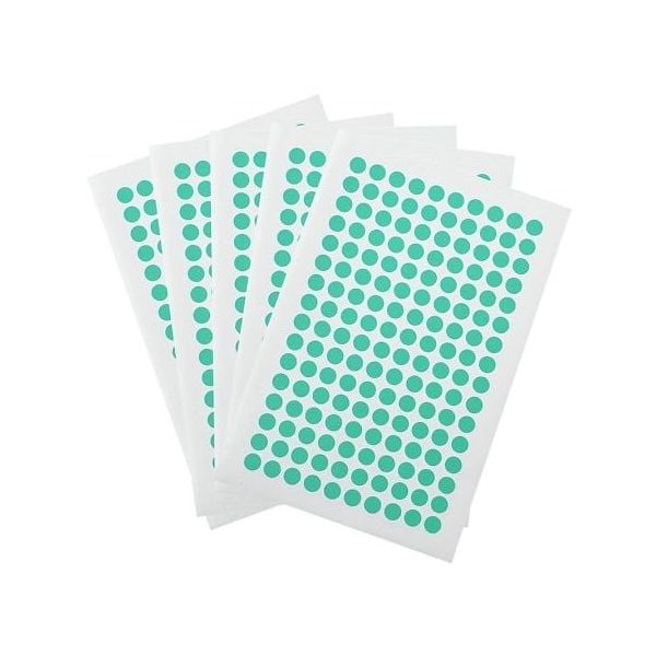 アズワン クライオドット Φ7mmタイプ ターコイズ 160ドット×5シート入 WRPLT-7GS 1袋(800ドット) 3-8722-15（直送品）