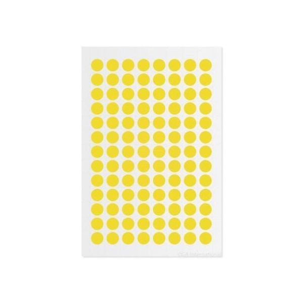 アズワン クライオドット Φ9mmタイプ 黄 104ドット×5シート入 LT-9YE 1袋(520ドット) 3-8723-04（直送品）