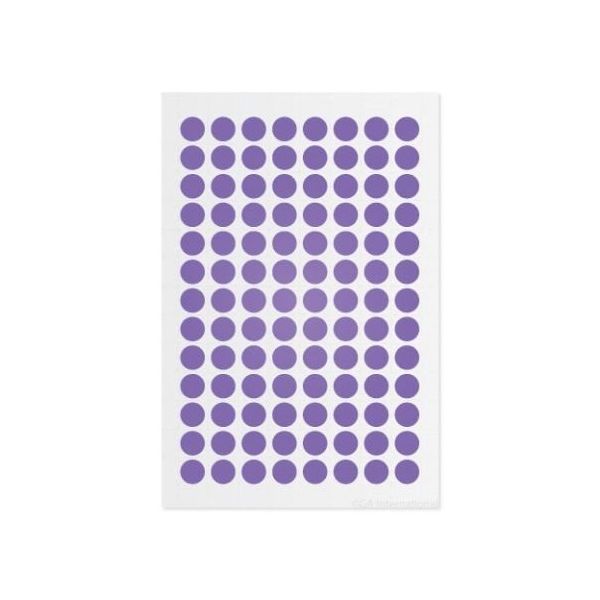アズワン クライオドット Φ9mmタイプ ラベンダー 104ドット×5シート入 LT-9LA 1袋(520ドット) 3-8723-10（直送品）