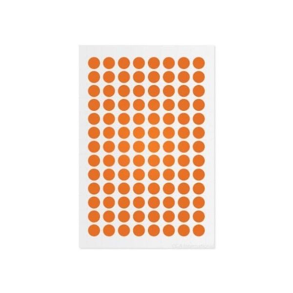 アズワン クライオドット Φ9mmタイプ オレンジ 104ドット×5シート入 LT-9OR 1袋(520ドット) 3-8723-12（直送品）
