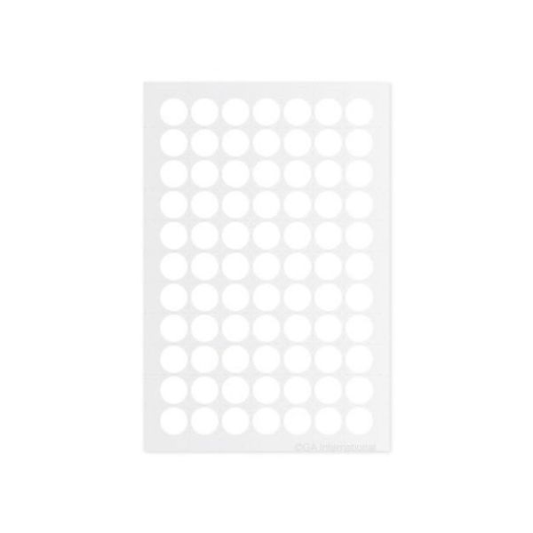 アズワン クライオドット Φ11mmタイプ 白 77ドット×6シート入 LT-11WH 1袋(462ドット) 3-8724-01（直送品）