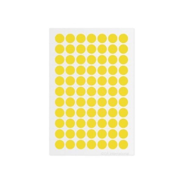 アズワン クライオドット Φ11mmタイプ 黄 77ドット×6シート入 LT-11YE 1袋(462ドット) 3-8724-04（直送品）