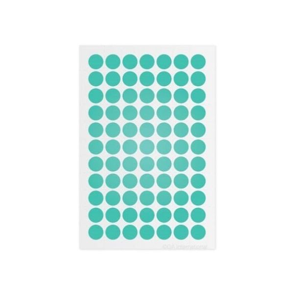 アズワン クライオドット Φ11mmタイプ ミント 77ドット×6シート入 LT-11MT 1袋(462ドット) 3-8724-07（直送品）