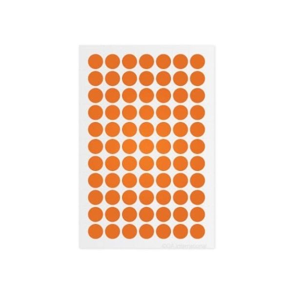 アズワン クライオドット Φ11mmタイプ オレンジ 77ドット×6シート入 LT-11OR 1袋(462ドット) 3-8724-12（直送品）
