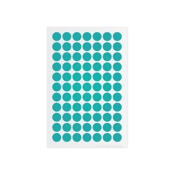 アズワン クライオドット Φ11mmタイプ ターコイズ 77ドット×6シート入 LT-11GS 1袋(462ドット) 3-8724-15（直送品）