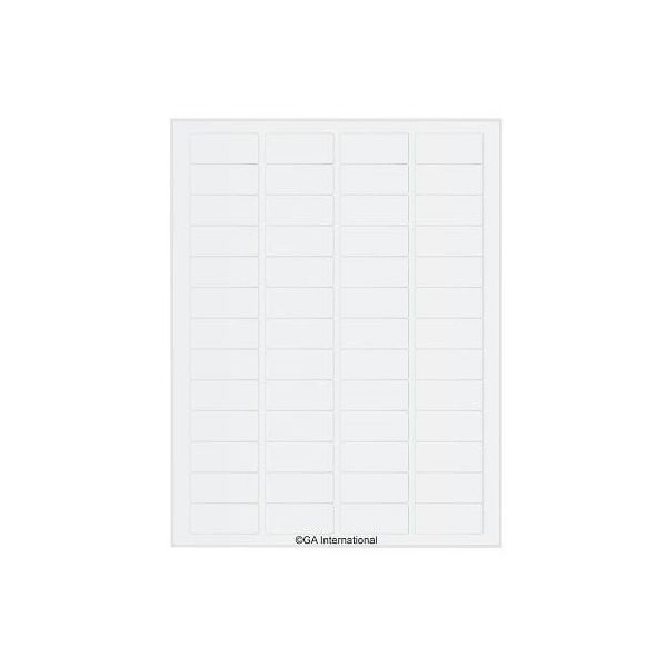 アズワン 透明リムーバブル低温ラベル(レーザープリンタータイプ) 52ラベル×16シート入 TRCL-8 1袋(832ラベル)（直送品）