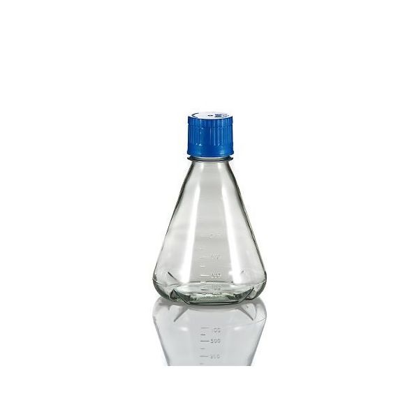 アズワン PC滅菌三角フラスコ(オートクレーブ対応) バッフル底タイプ 500mL 12本入 FBC0500S 1パック(12個)（直送品）